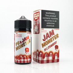 Jam Monster Organic PB&Jam Strawberry 100ml 3mg Рідина