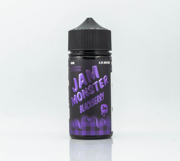 Жидкость Jam Monster Organic Blackberry 100ml 3mg на органическом никотине со вкусом ежевичного джема