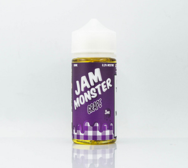 Жидкость Jam Monster Organic Grape 100ml 3mg на органическом никотине со вкусом виноградного джема