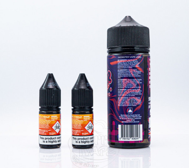 Рідина Jam Monster Organic Shortfill Mixed Berry 110ml 1.5mg на органічному нікотині зі смаком ягідного джему