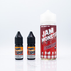 Jam Monster Organic Shortfill Strawberry 100ml 0mg Рідина