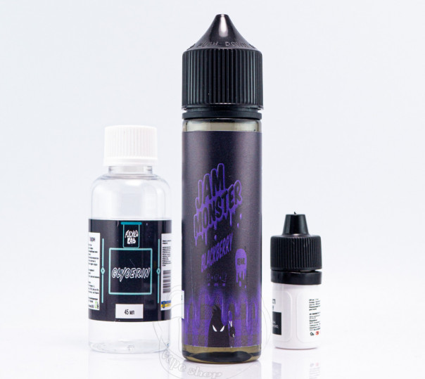 Рідина Jam Monster Organic Blackberry 60ml 6mg зі смаком ожинового джему (набір компонентів)