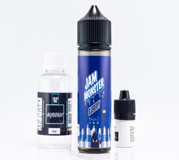 Рідина Jam Monster Organic Blueberry 60ml 6mg зі смаком чорничного джему (набір компонентів)
