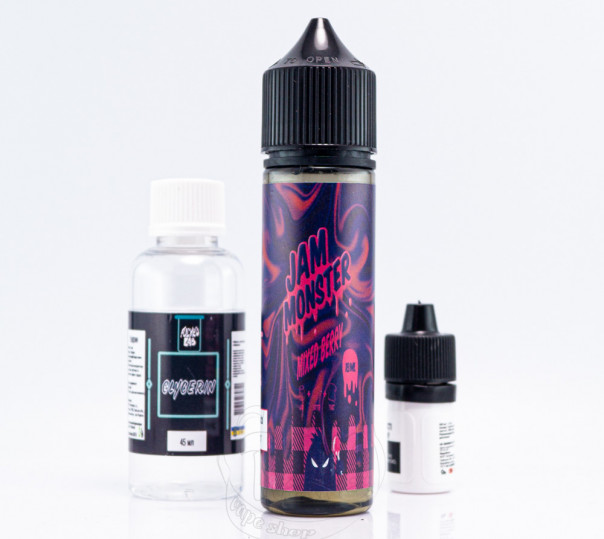 Рідина Jam Monster Organic Mixed Berry 60ml 6mg зі смаком ягідного джему (набір компонентів)