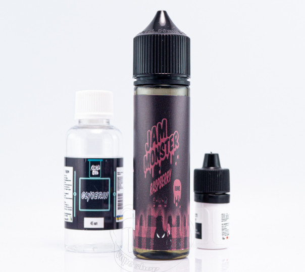 Рідина Jam Monster Organic Raspberry 60ml 6mg зі смаком ягідного джему (набір компонентів)