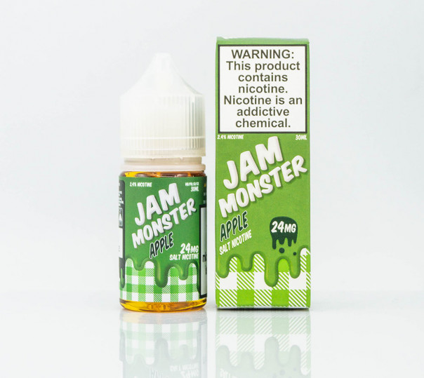 Жидкость Jam Monster Salt Apple 30ml 24mg на солевом никотине со вкусом яблочного джема