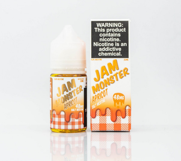 Жидкость Jam Monster Salt Apricot 30ml 24mg на солевом никотине со вкусом абрикосового джема