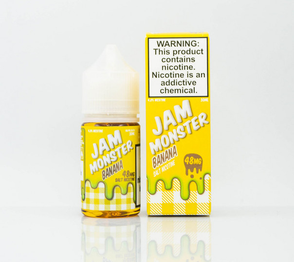 Жидкость Jam Monster Salt Banana 30ml 24mg на солевом никотине со вкусом бананового джема