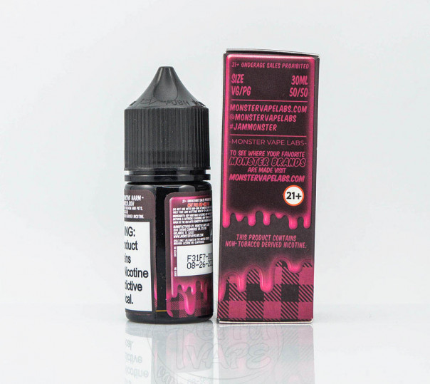 Жидкость Jam Monster Salt Black Cherry 30ml 24mg на солевом никотине со вкусом вишневого джема