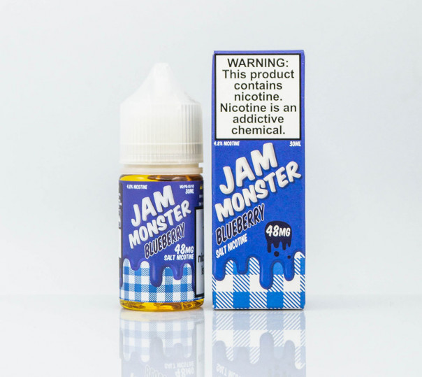 Рідина Jam Monster Salt Blueberry 30ml 24mg на сольовому нікотині зі смаком чорничного джему