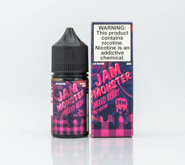 Жидкость Jam Monster Salt Mixed Berry 30ml 24mg на солевом никотине со вкусом ягодного джема