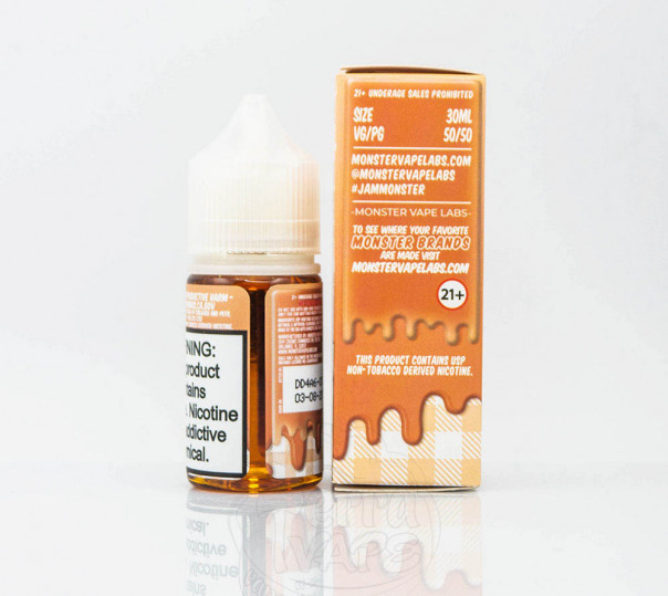 Рідина Jam Monster Salt Peach 30ml 24mg на сольовому нікотині зі смаком персикового джему