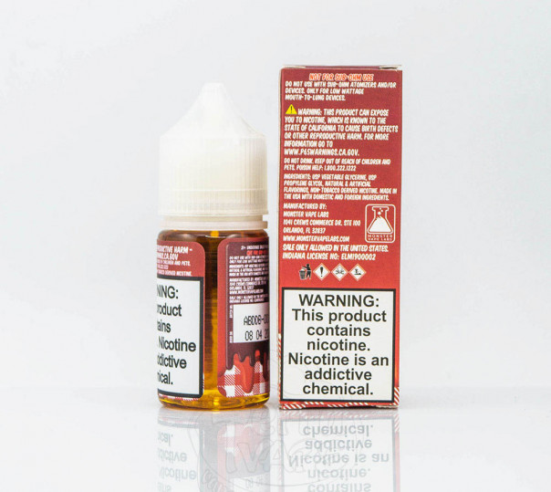 Рідина Jam Monster Salt Strawberry 30ml 24mg на сольовому нікотині зі смаком полуничного джему