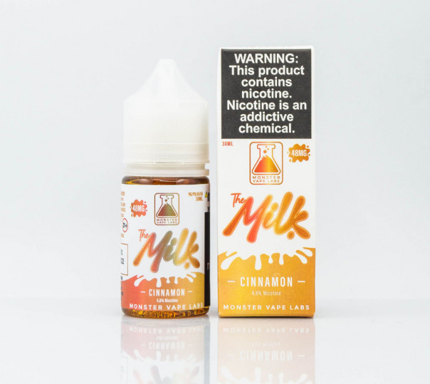 Жидкость Milk Monster Salt Cinnamon 30ml 24mg на солевом никотине со вкусом молока с корицей