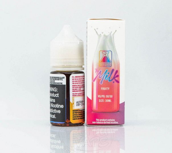 Рідина Milk Monster Salt Fruity 30ml 24mg на сольовому нікотині зі смаком фруктового мілкшейка