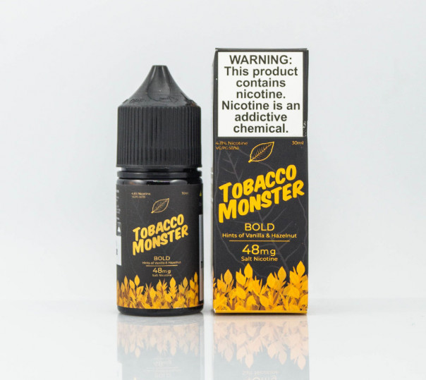 Жидкость Tobacco Monster Salt Bold 30ml 24mg на солевом никотине со вкусом табачки с орехом и ванилью