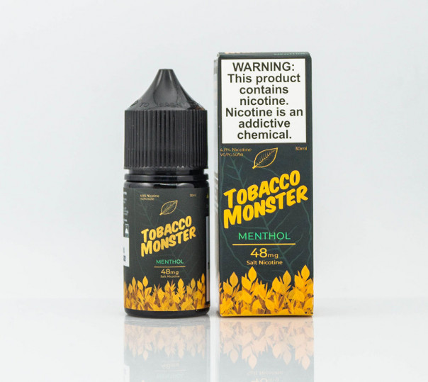 Жидкость Tobacco Monster Salt Menthol 30ml 24mg на солевом никотине со вкусом табачки с ментолом