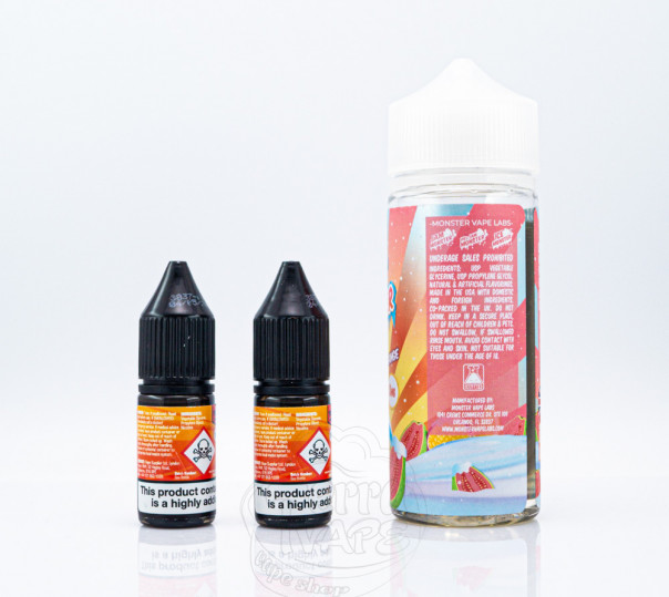 Рідина Frozen Fruit Monster Organic Shortfill PassionFruit Orange Guava Ice 120ml 3mg на органічному нікотині зі смаком маракуї, апельсина та гуави