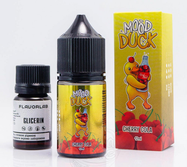 Рідина MoodDuck Salt Cherry Cola 30ml 50mg зі смаком вишневої коли (набір компонентів)