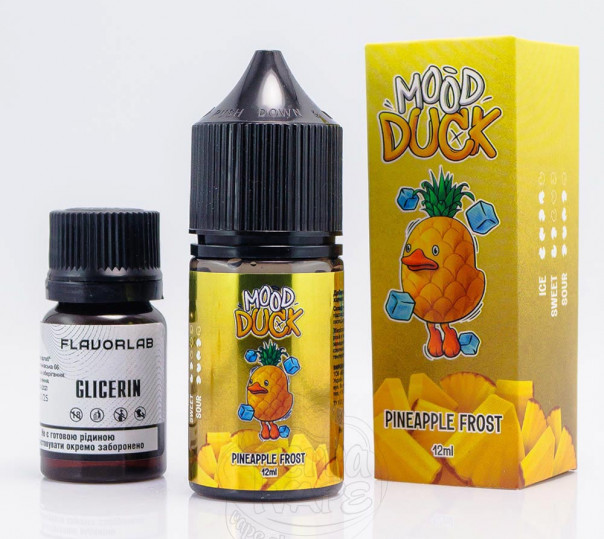 Рідина MoodDuck Salt Pineapple Frost 30ml 50mg зі смаком ананасу з холодком (набір компонентів)