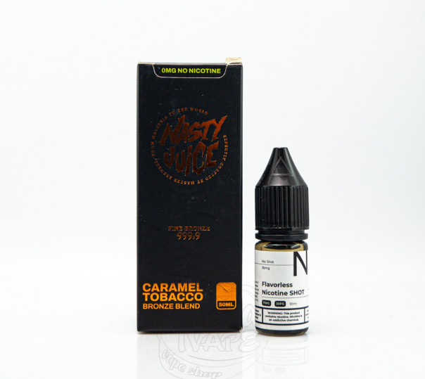 Рідина Nasty Organic Caramel Tobacco Bronze Blend 50ml 0mg без нікотину