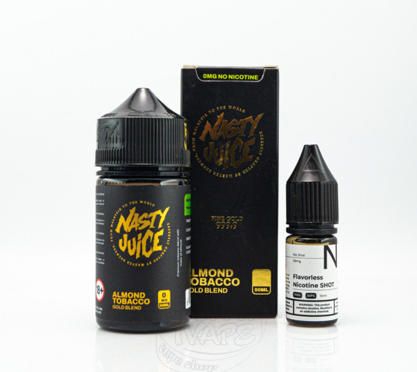 Жидкость Nasty Organic Almond Tobacco Gold Blend 60ml 3mg на органическом никотине