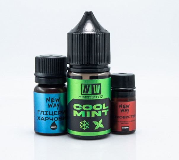 Рідина New Way Salt Cool Mint 30ml 65mg зі смаком м'яти (набір компонентів)