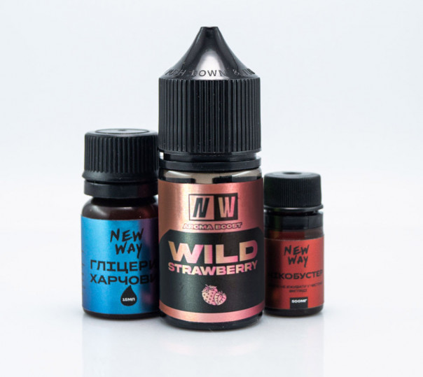 Рідина New Way Salt Wild Strawberry 30ml 65mg зі смаком суниці (набір компонентів)