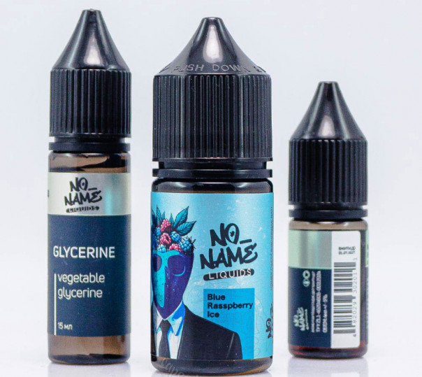 Рідина No name Salt Blue Rasspberry Ice 30ml 50mg зі смаком блакитної малини з холодком (набір компонентів)