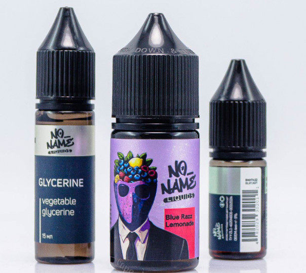 Рідина No name Salt Blue Razz Lemonade 30ml 50mg зі смаком лимонаду із блакитної малини (набір компонентів)