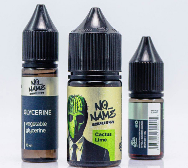 Рідина No name Salt Cactus Lime 30ml 0mg зі смаком кактусу та лайму (набір компонентів)