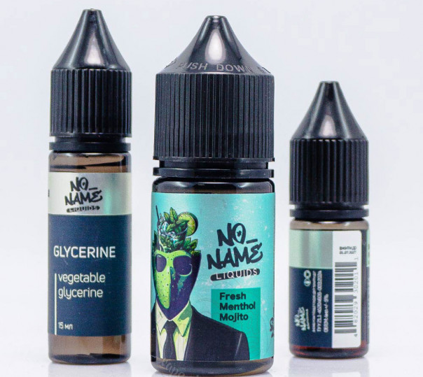 Рідина No name Salt Fresh Menthol Mojito 30ml 0mg зі смаком мохіто та ментолу (набір компонентів)