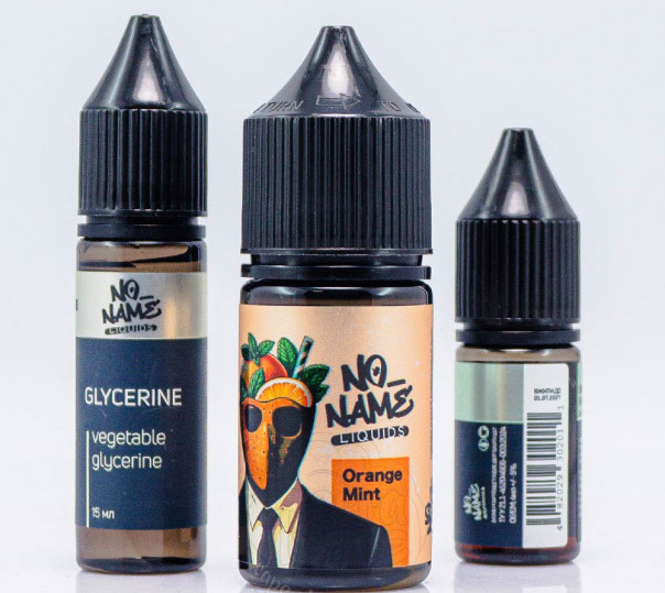 Рідина No name Salt Orange Mint 30ml 50mg зі смаком апельсина та м'яти (набір компонентів)