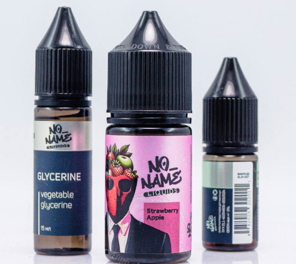 Рідина No name Salt Strawberry Apple 30ml 50mg зі смаком полуниці та яблука (набір компонентів)