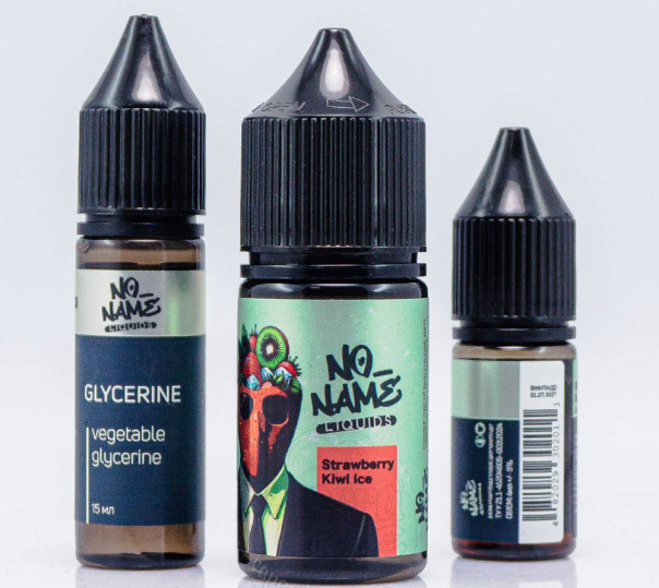 Рідина No name Salt Strawberry Kiwi Ice 30ml 50mg зі смаком полуниці та ківі з холодком (набір компонентів)