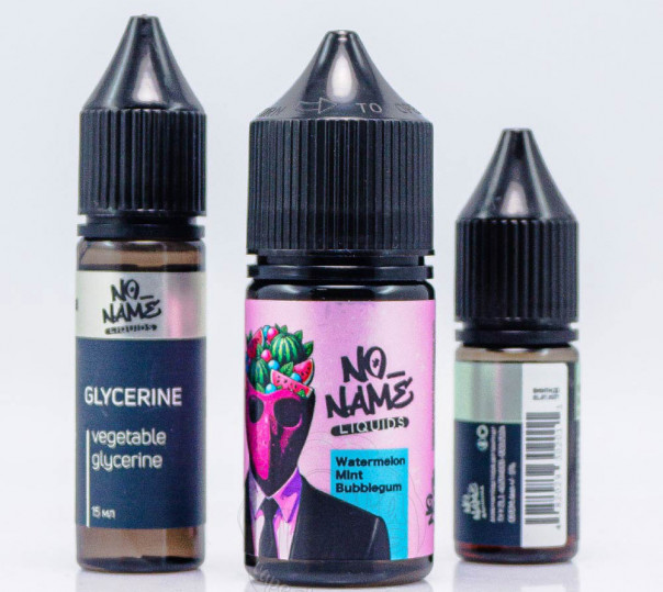 Рідина No name Salt Watermelon Mint Bubblegum 30ml 50mg зі смаком кавуна, жуйки та м'яти (набір компонентів)