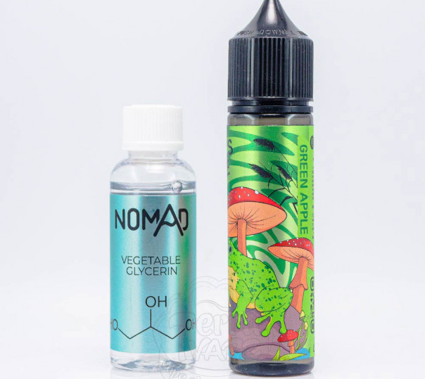 Рідина Jaba's Juice Organic Green Apple 60ml 0mg зі смаком зеленого яблука (набір компонентів)