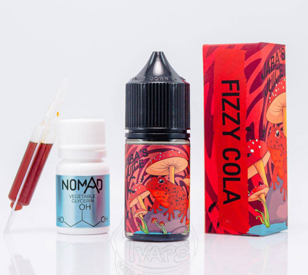 Рідина Jaba's Juice Salt Fizzy Cola 30ml 0mg зі смаком коли (набір компонентів)