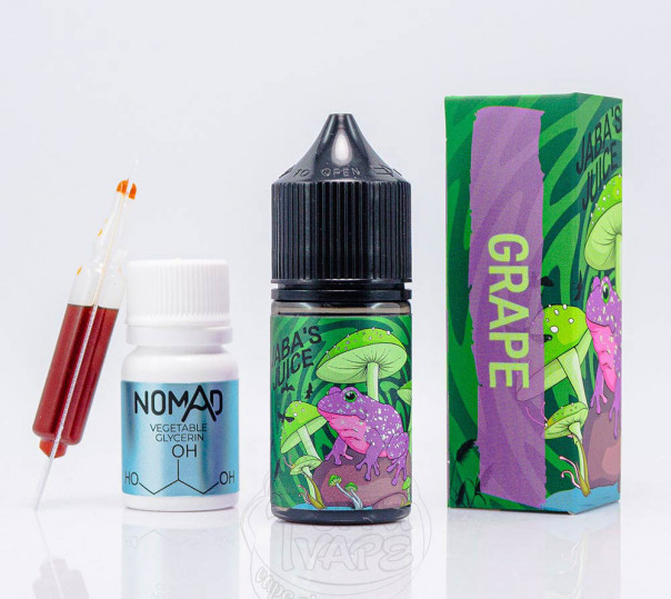 Жидкость Jaba's Juice Salt Grape 30ml 0mg со вкусом винограда (набор компонентов)