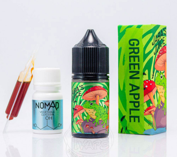 Жидкость Jaba's Juice Salt Green Apple 30ml 50mg со вкусом зеленого яблока (набор компонентов)