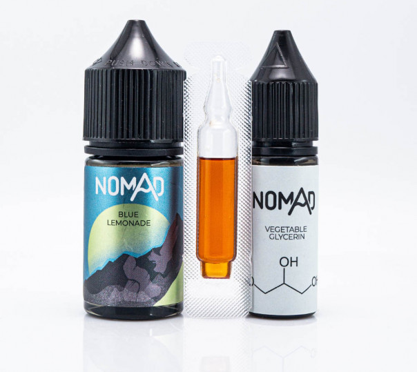 Жидкость Nomad Salt Blue Lemonade 30ml 0mg со вкусом ягодного лимонада (набор компонентов)