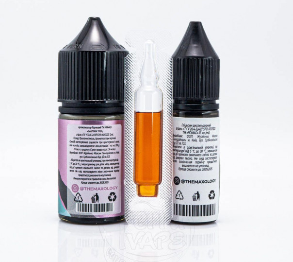 Жидкость Nomad Salt Bubblegum Trip 30ml 0mg со вкусом жвачки с клубникой и киви (набор компонентов)