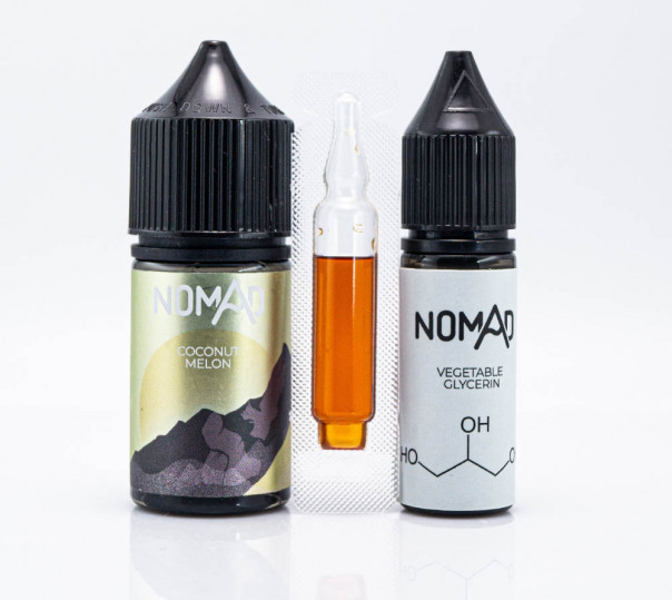 Рідина Nomad Salt Coconut Melon 30ml 25mg зі смаком банана та кокоса (набір компонентів)