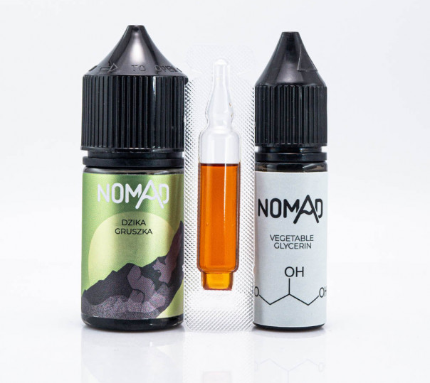 Жидкость Nomad Salt Dzika Gruszka 30ml 0mg со вкусом груши (набор компонентов)