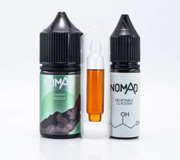 Рідина Nomad Salt Gummy Grizzly 30ml 50mg зі смаком ананасових желейних цукерок (набір компонентів)