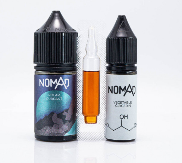 Рідина Nomad Salt Polar Currant 30ml 50mg зі смаком смородини з ментолом (набір компонентів)