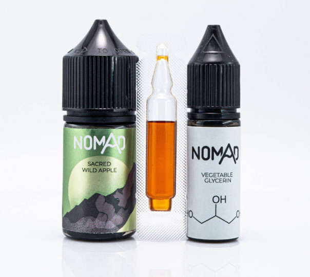 Рідина Nomad Salt Sacred Wild Apple 30ml 0mg зі смаком яблука (набір компонентів)