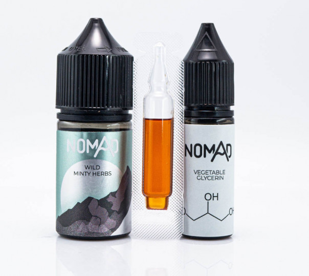 Жидкость Nomad Salt Wild Minty Herbs 30ml 25mg со вкусом мятных конфет (набор компонентов)