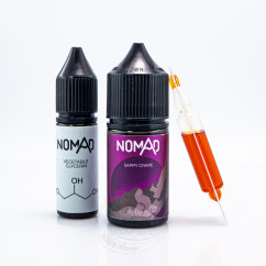 Nomad Salt Sappy Grape 30ml 0mg Рідина