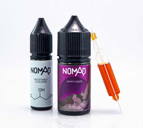 Рідина Nomad Salt Sappy Grape 30ml 0mg зі смаком винограду та смородини (набір компонентів)